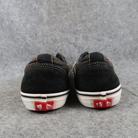 Vans Shoes Womens 8 Sneakers Old Skool Skate Casual Low Canvas Suede Black - Picture 6 of 13